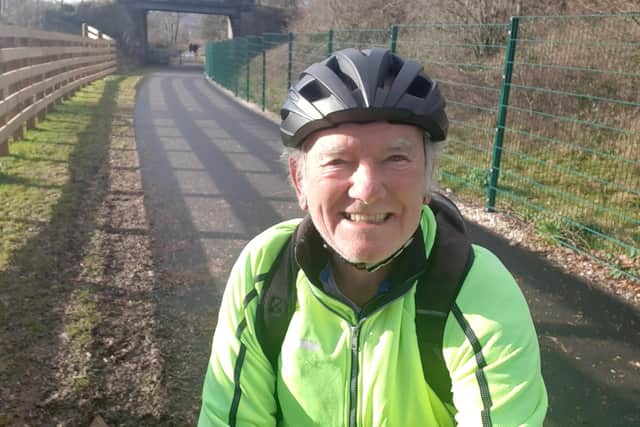 Councillor Peter Price is in training to take on the Tour de Brittany in aid of Macmillan Cancer Support