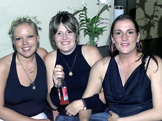 Ready for a good night were Helen, Emma and Zoe.