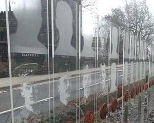 The artwork ‘Light Lines’ was originally commissioned in 2016 and features images of local soldiers who lost their live on the first day of the Battle of the Somme