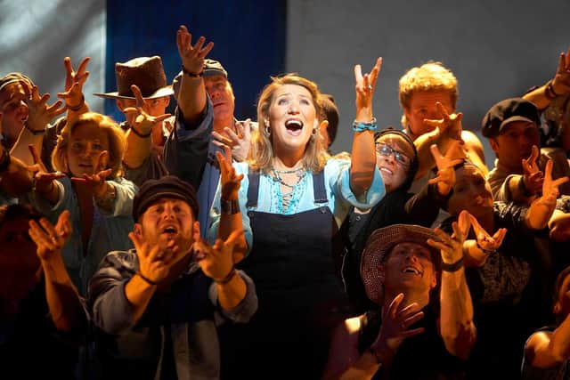 Sheffield actress Melissa Jacques on stage in one of her past West End roles in the original cast of the musical Mamma Mia! She is repeating the role of Margaret in Everybody's Talking About Jamie in Los Angeles next year
