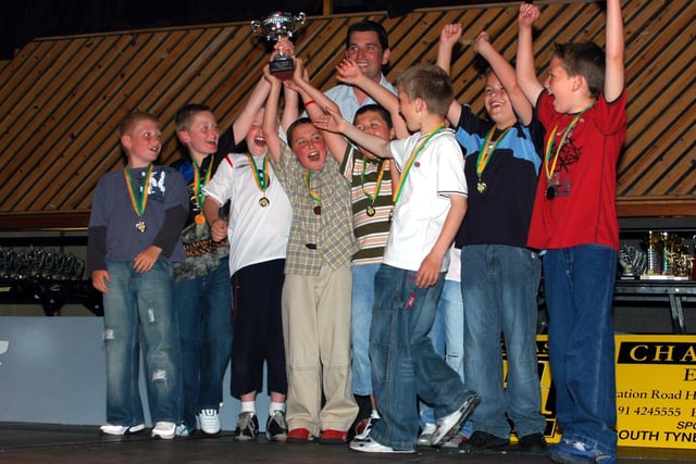 The Monkton football presentation evening in 2005.Were you there at the Temple Park event?