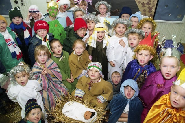 The Christmas Cards was the title of the show performed by the pupils at Quarry View Infants School in 1997.