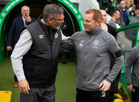 Former Hearts manager and current Celtic boss Neil Lennon both played in Scotland during their playing days