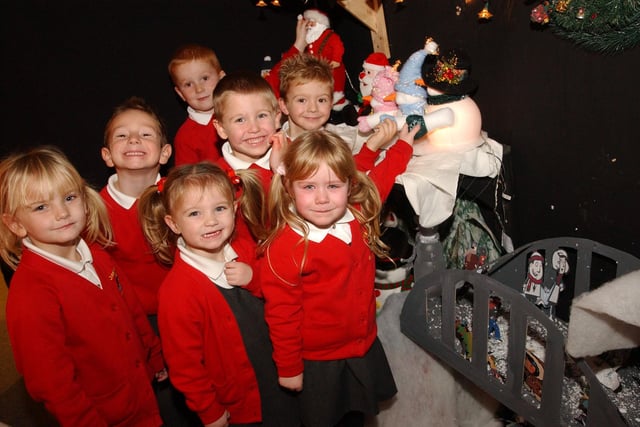 Pupils from Castletown Primary at the school's grotto 16 years ago. Remember this?