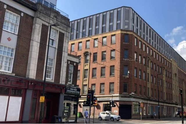 Developers The James say converting Rockingham House on West Street into studio apartments will offer a desperately needed housing solution (image Bond Bryan)