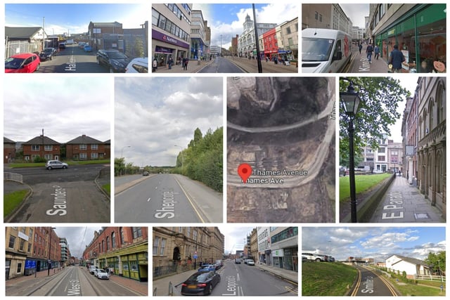 Pictured are the 10 worst Sheffield streets for violence and sexual offences