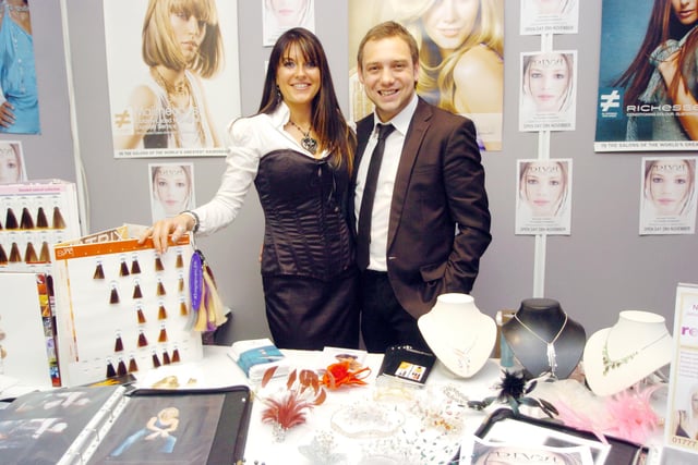 The Glamour event, at Mount Pleasant Hotel in 2007. L-R are Kelly Bentham, and Wayne Stocks, of Diva Hair and Beauty