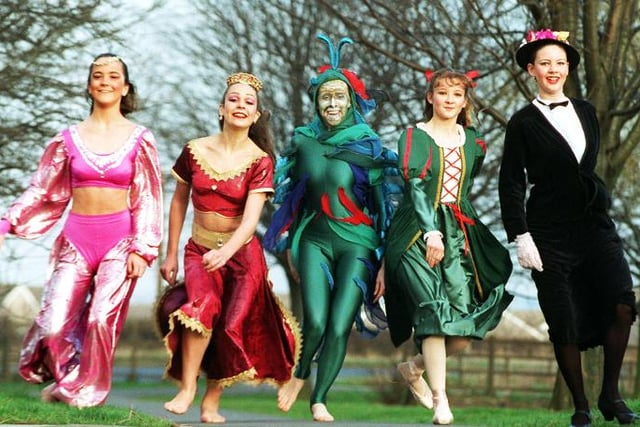 A dance festival was held in Scawsby in 1998 here are a few of the contestants all dressed up.