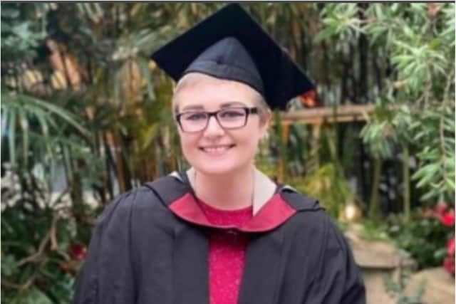 Amy Bradbury, a 21-year-old film studies student at Sheffield Hallam, was in her final year of studies and looking forward to life after university when she found a lump in her neck on Christmas Day, 2020.
