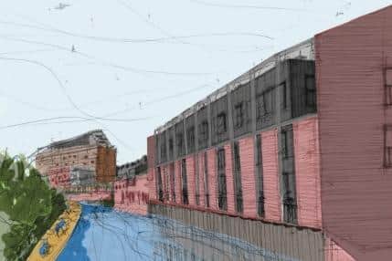 Attercliffe Waterside new homes plan for Sheffield - an artist's impression of views from the canal side