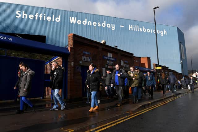 Sheffield Wednesday supporters outside Hillsborough