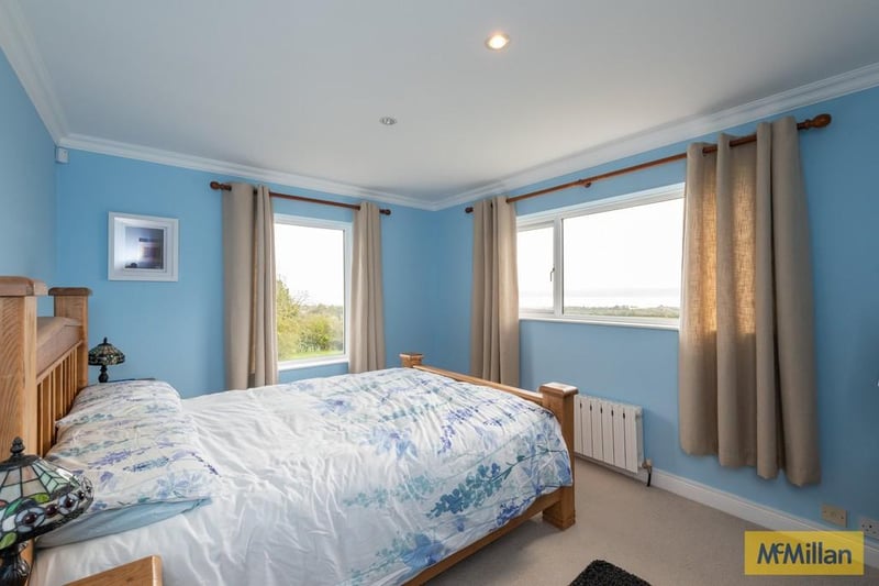Bedroom with coastal views.