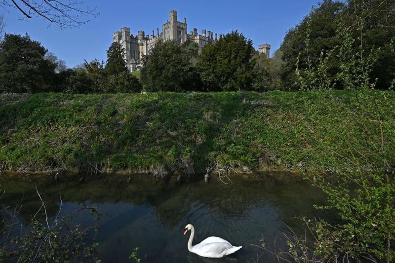 The old town of Arundel, with Arundel Castle, makes the list for its "fine houses from practically every architectural period – so much so, that one website says those who live there feel that they are living on the set of a 19th-century costume drama".