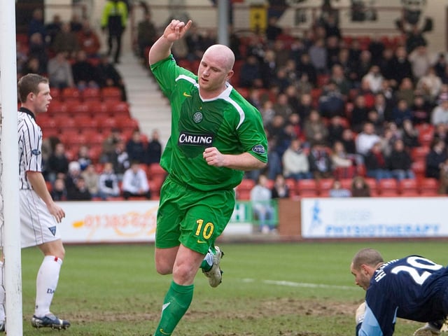 Maciej Zurawski found the back of the net four times and even Neil Lennon netted a late goal. Petrov, Hartson and Maloney were also on the scoresheet for the eventual champions with the Pars consolation coming from Andy Tod.