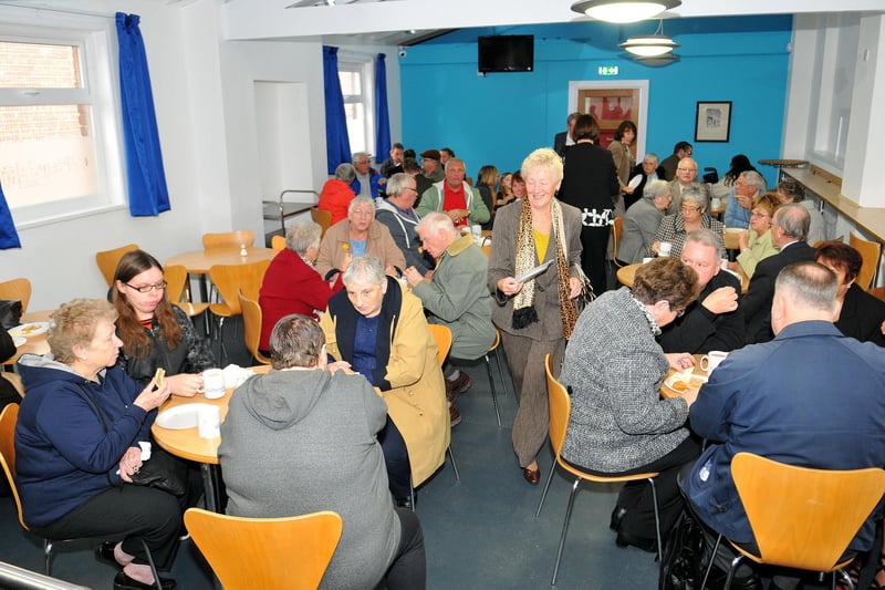 A 2013 scene in the tea room in the centennial centre but can you spot someone you know?
