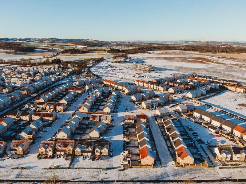 A picture of snowy Winchburgh, Broxburn, by Michal Markowski.