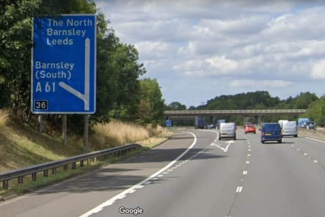 Policewere called to the scene just before 8pm last night, with National Highways announced at that time that the M1, pictured, was being closed in both directions between junctions 36 (Sheffield North) and 37 (Barnsley), because of what they described as a ‘police-led incident’.