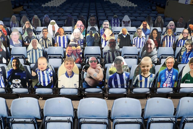 Families, colleagues and supporters of all ages were joined together in the stand for what was a historic game. The unique cut-outs cost £25.