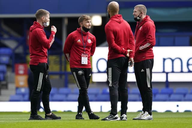 John Lundstram (R) has left Sheffield United to join Rangers: Andrew Yates / Sportimage