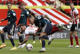 Jack Robinson deputised for Jack O'Connell when Sheffield United faced Leeds last weekend: Darren Staples/Sportimage