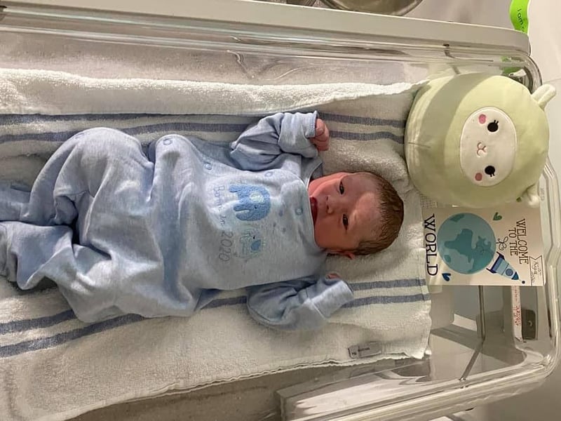Vicky Kirby, said: "My Oakley-J born 25th august 2020  born at Chesterfield royal."