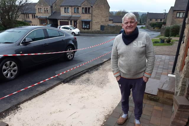 Steve Johns, of Gill Meadows, said a water main erupted underneath his car five months ago and swept away the drive.