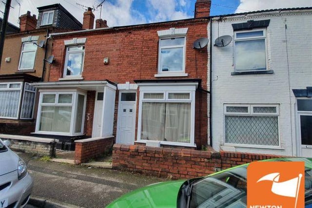 This two bedroom terrace house is marketed by Newton Fallowell, 01623 889091.