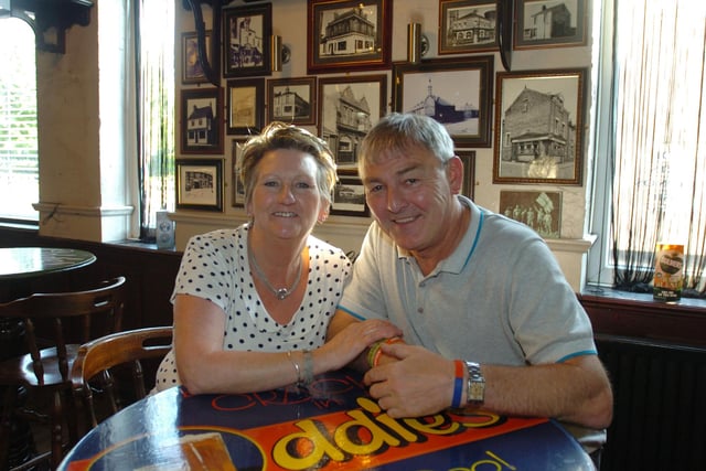 John and Pat Royal who retired in 2011 as landlords of Oddies, Hylton Road, Sunderland,  after 21 years behind the pumps.