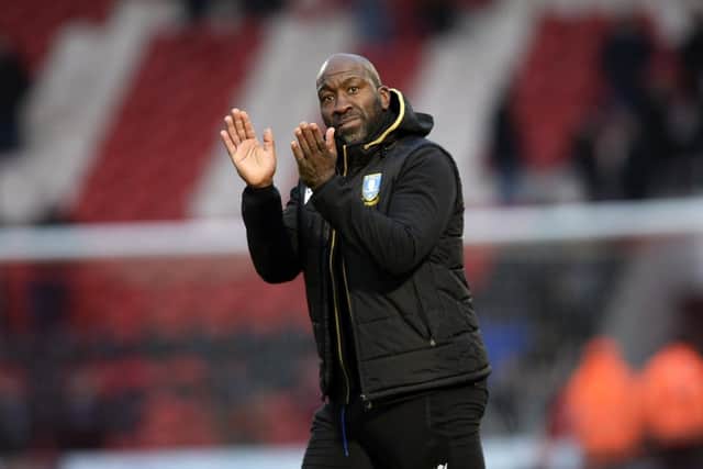 Sheffield Wednesday's Darren Moore has responded to the chants sung by Doncaster Rovers fans.