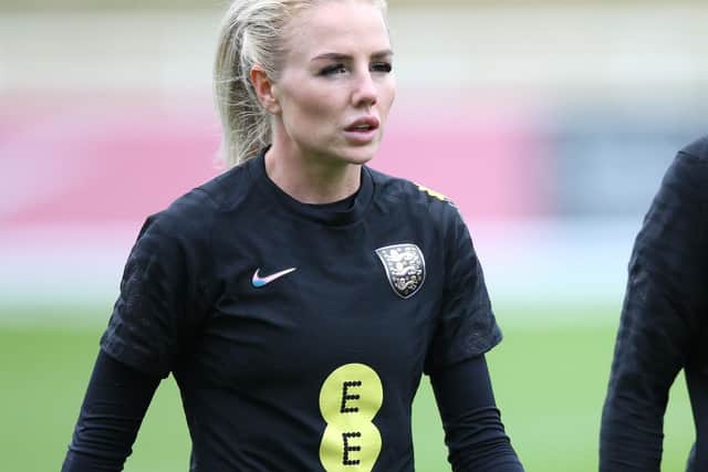 England's Alex Greenwood is the partner of Sheffield United's Jack O'Connell