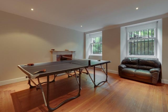The Glasgow property is a unique character home with outstanding features. But it has space too for the simpler things in life, like a game of table tennis.