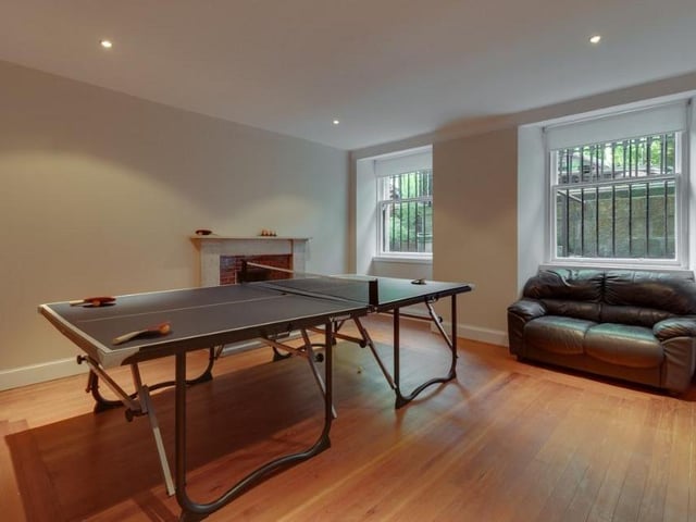 The Glasgow property is a unique character home with outstanding features. But it has space too for the simpler things in life, like a game of table tennis.