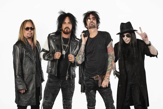 Mötley Crüe, who have sold more than 100 million records worldwide, will play at Sheffield's Bramall Lane Stadium alongside Def Leppard on May 22, 2023. Photo: Dustin Jack Photography