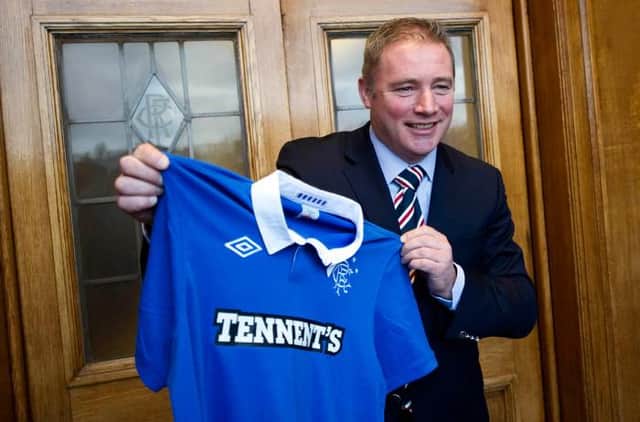 Ally McCoist is confirmed as the new Rangers manager and will take over from Walter Smith at the end of the season. February 22, 2011.