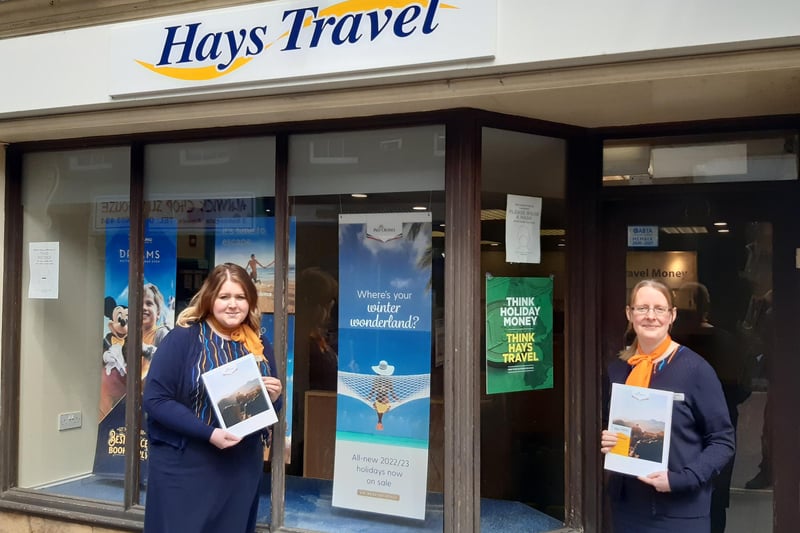 It is also a big day for travel with foreign holidays allowed once more to certain destinations. Pictured are Hays Travel staff Marie Conroy and Michell McDonagh.