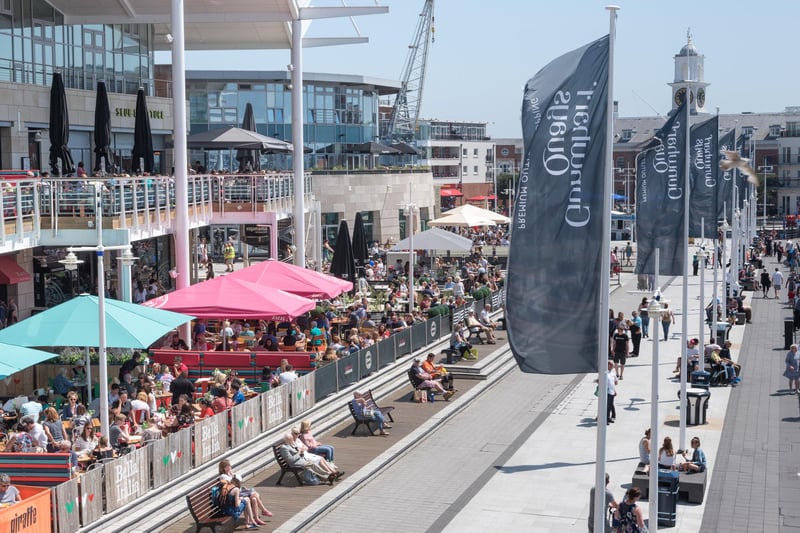 After making it through a third lockdown, why not celebrate by taking a trip to Gunwharf Quays - for a walk, food or shopping. It has a 4.5 star rating on TripAdvisor based on 3,150 reviews.