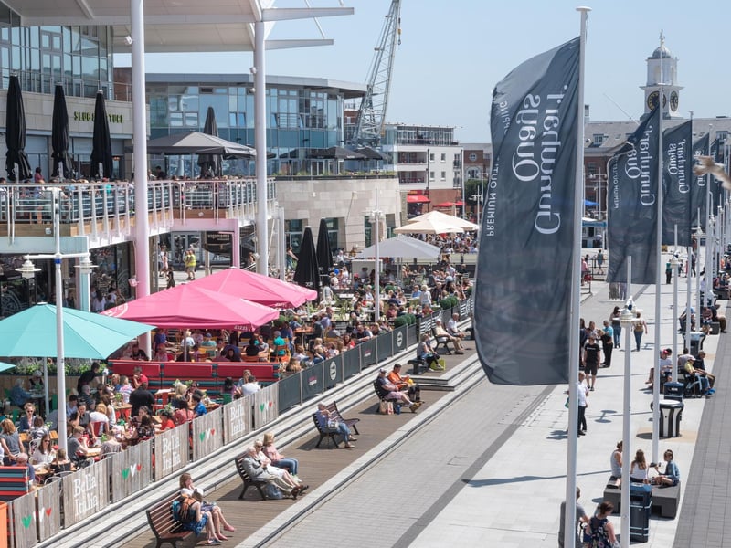 After making it through a third lockdown, why not celebrate by taking a trip to Gunwharf Quays - for a walk, food or shopping. It has a 4.5 star rating on TripAdvisor based on 3,150 reviews.