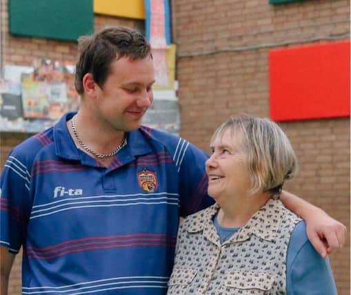 Carer Susan with her grandson Brett, who has learning disabilities.