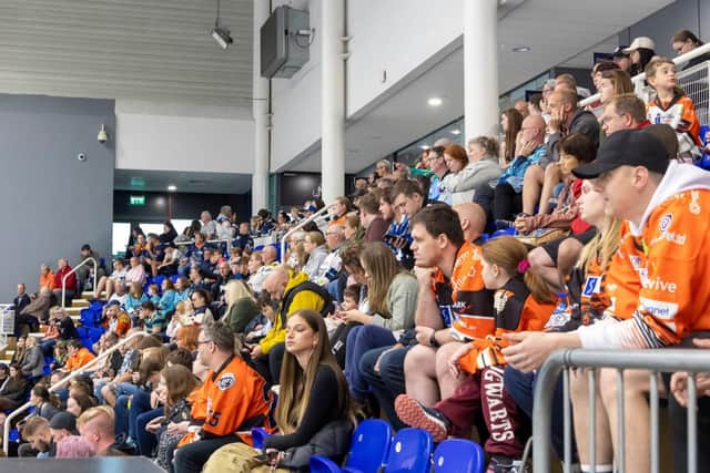 Fans of hockey at iceSheffield Pic Pete Best
