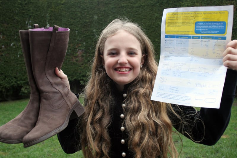 Staveley schoolgirl Ellen-Rose Chapman took on a sponsored walk for charity in 2006