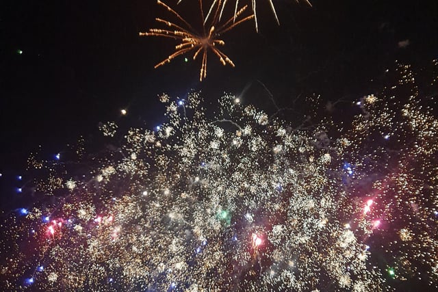 The fireworks display culminated in an incredible finale that could be seen for miles around