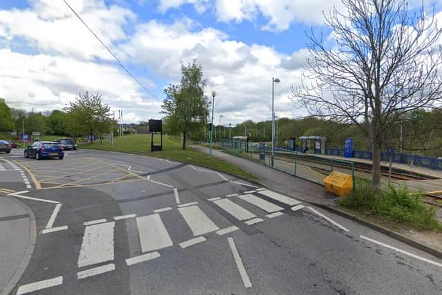 A man has been robbed at the tram stop at Crystal Peaks, say police