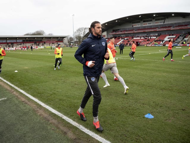 Christian Burgess warms up