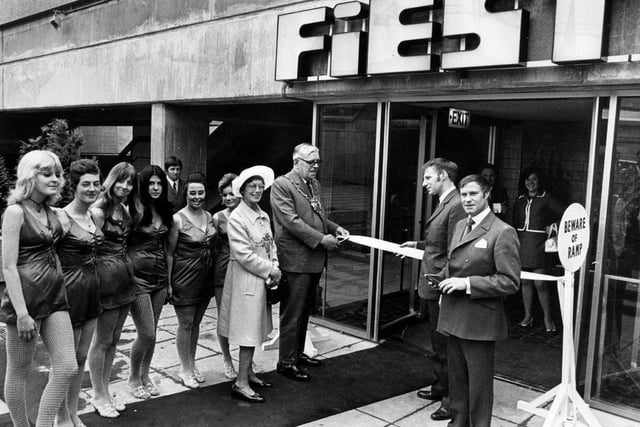 The official opening of the Fiesta Club, Arundel Gate, Sheffield in 1970