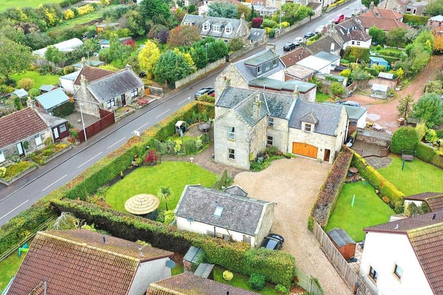 Aerial view of property.