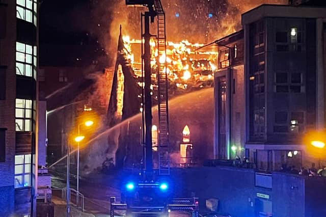 These pictures show some of the devastation that unfolded as flames engulfed St Simon’s Church in Glasgow on Wednesday morning. (Picture credit: Amy Iona)