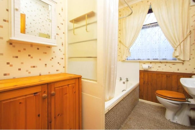 Whether you fancy a bath or a shower, the bungalow can oblige. A three-piece suite comprises a panelled bath with electric shower over, a low-level WC and a wash hand basin with splashback. There is also a radiator and a double-glazed, frosted window to the side of the property.