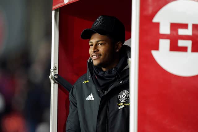 Rhian Brewster turned up to watch Sheffield United face Blackburn Rovers at Bramall Lane in the Championship: Mike Egerton/PA Wire.