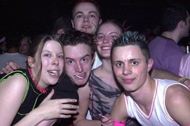 Emma, Olly, Phil, Nic and Chris at Gatecrasher's Camo and Pink night
