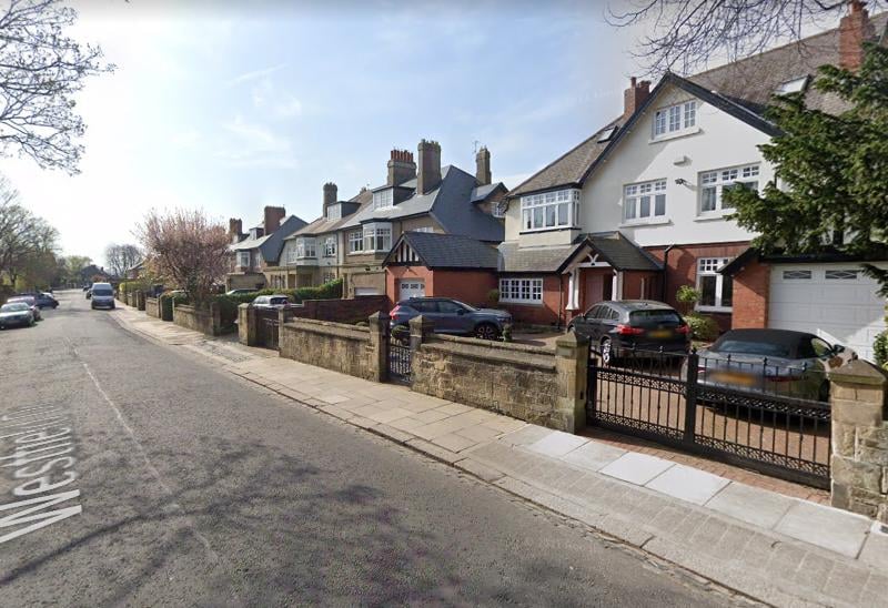 Staying in Gosforth, Zoopla believe the third most expensive street in Newcastle is Westfield Drive where an average property costs £979,847.